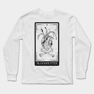 Bloodhunter Tarot Card D&D Nat 20 Dungeons & Dragons T-Shirt Black Long Sleeve T-Shirt